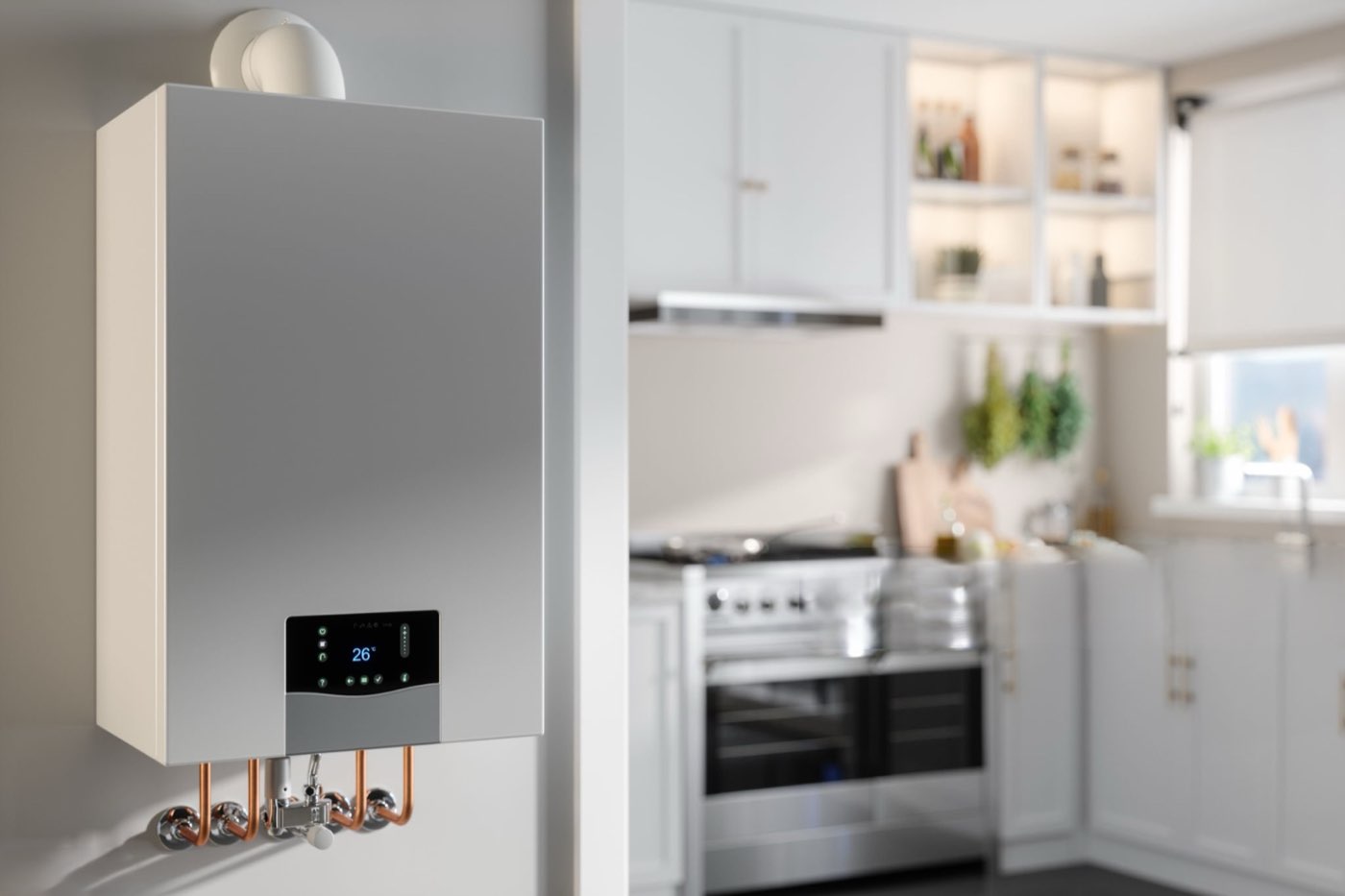 Chaudière installée par GENIETHERM, finition propre